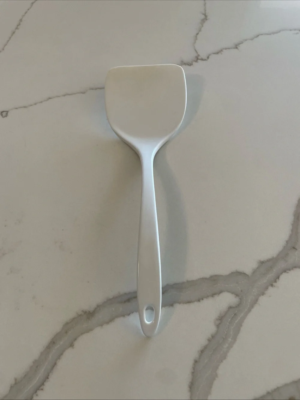 White Silicone Spatula Turner - Smooth Nonstick Serving Spatula EKCO